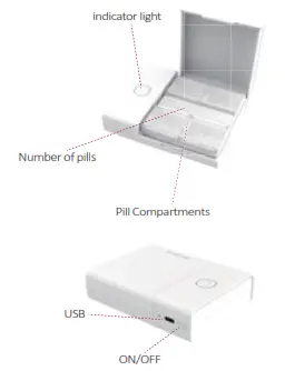 Comfytemp K5102 Smart Pill Organizer - Fig