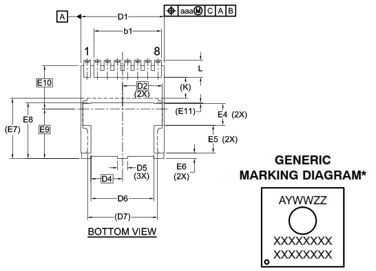onsemi NVBLS001N06C Power Single N-Channel MOSFET - 6