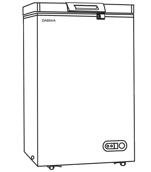 DAEMA DFZ-1161CG Chest Freezer - Figure 1