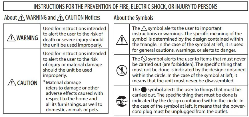 BOSS WL-60T Wireless Transmitter Owner's Manual - USING THE UNIT SAFELY