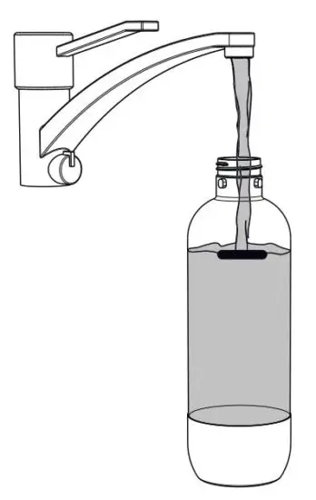 FIG 4 Filling the water bottle