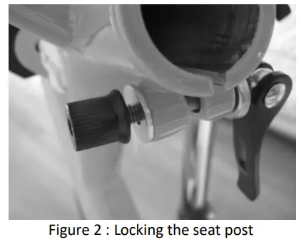 BIKE 43 ebike to Carry Children and Groceries - Locking the seat post