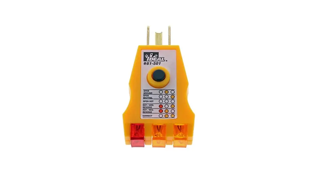 Ideal 61-502 Receptacle Tester With Gfci Instruction Manual