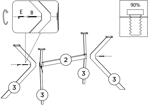 woood BRUNO Dining Table Square A03