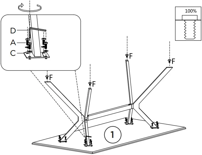 woood BRUNO Dining Table Square A04