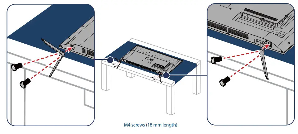 M4 screws (18 mm length)