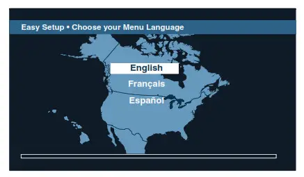 on-screen instructions