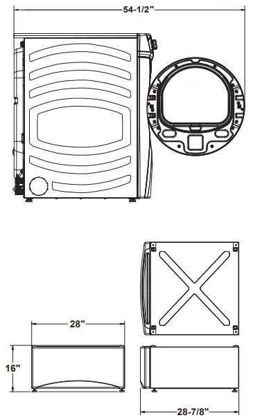 GE APPLIANCES GFD65GSSN-GSPN Capacity Front Load Gas Dryer with Steam - Fig 2