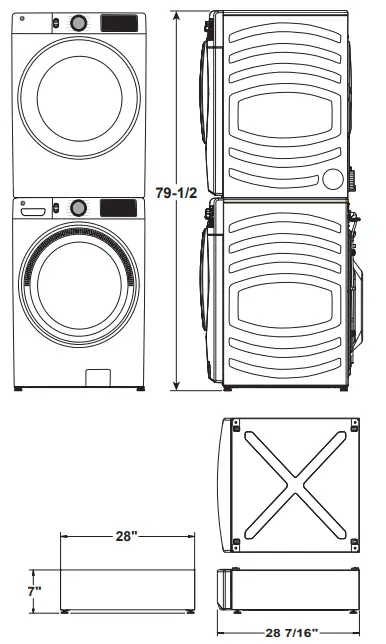 GE APPLIANCES GFD65GSSN-GSPN Capacity Front Load Gas Dryer with Steam - Fig 3