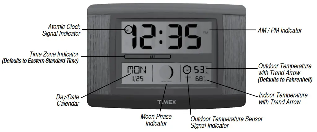 TIMEX 75328T Atomic Digital Clock- Initial Setup