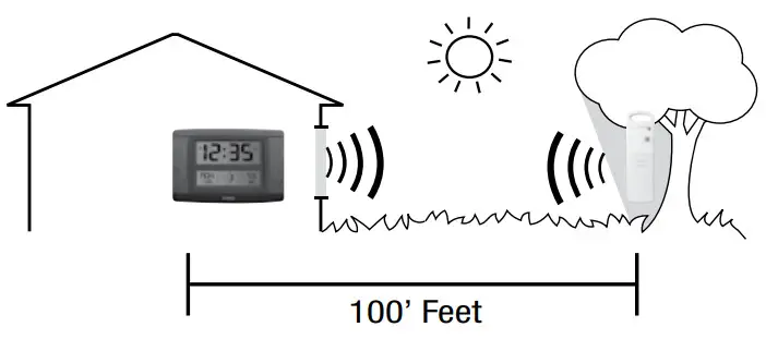 TIMEX 75328T Atomic Digital Clock-Outdoor Sensor