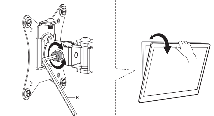 TOOQ DB1703TNV-B Desk Stand for 2 Screens 17 and 32 Inch - Fig2