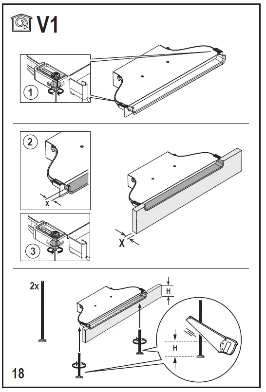 AEG IDE74243IB Extractor Hob 18