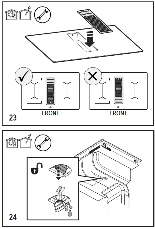AEG IDE74243IB Extractor Hob 22