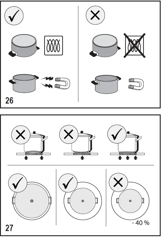 AEG IDE74243IB Extractor Hob 24