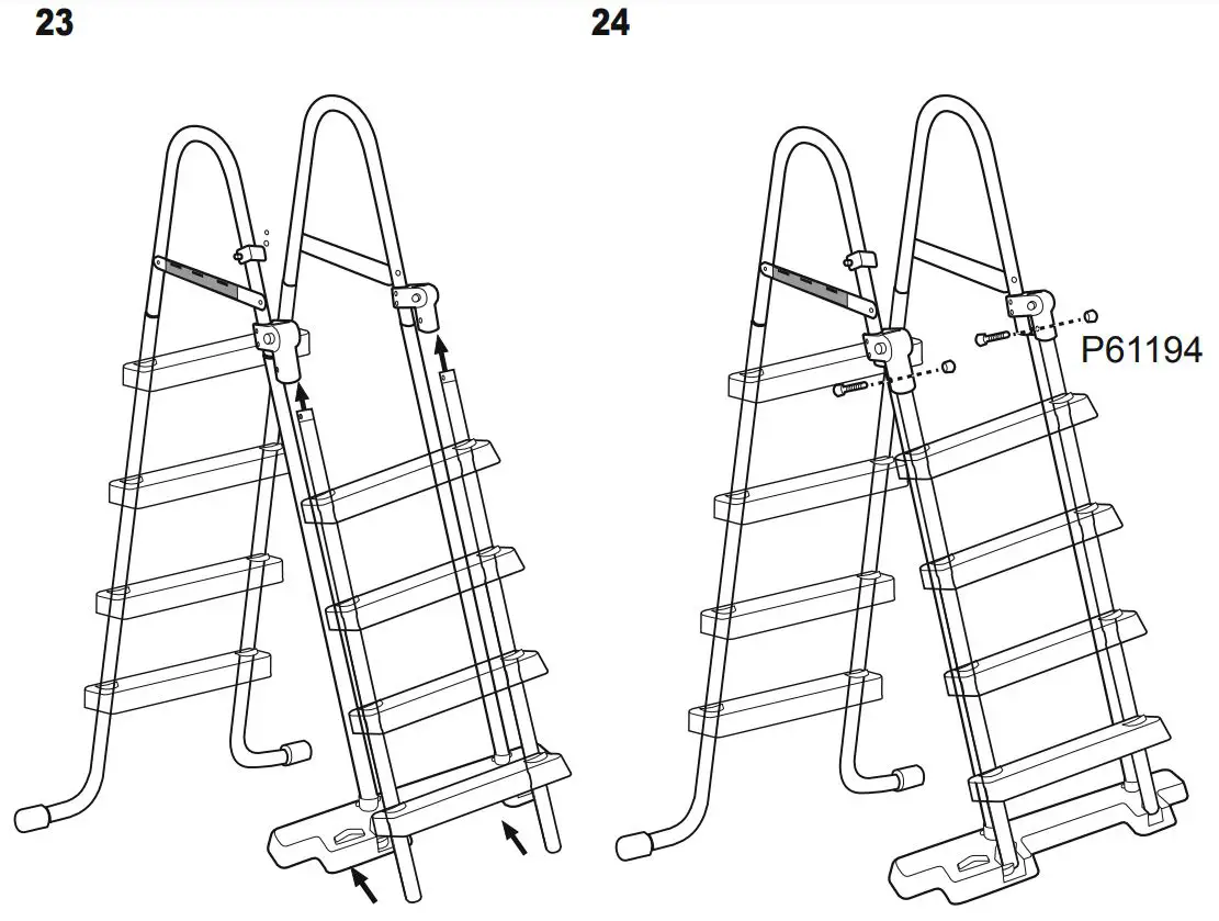 BESTWAY 58331 1.22m (48 Inch) Pool Ladder Owner's Manual - ASSEMBLY