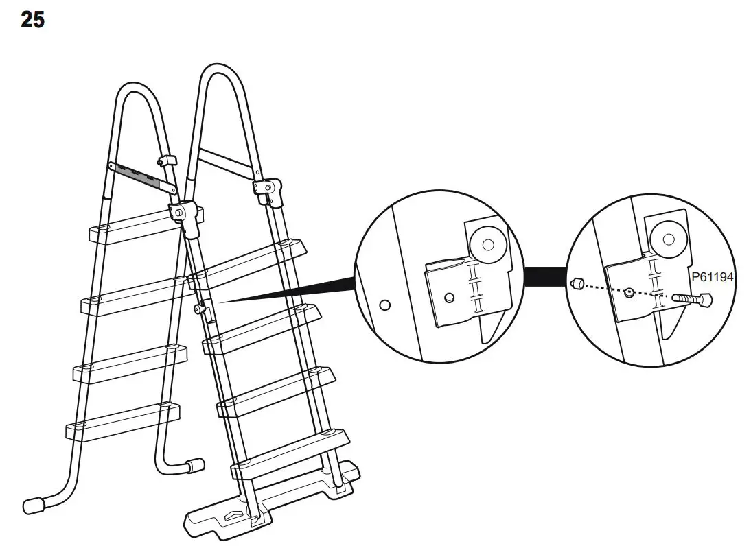 BESTWAY 58331 1.22m (48 Inch) Pool Ladder Owner's Manual - ASSEMBLY