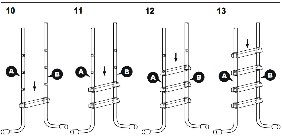 BESTWAY 58331 1.22m (48 Inch) Pool Ladder Owner's Manual - ASSEMBLY