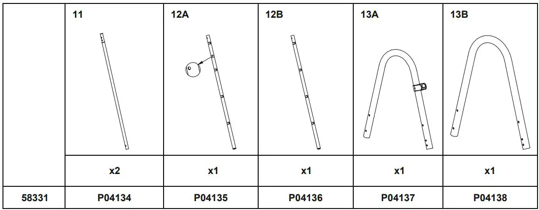 BESTWAY 58331 1.22m (48 Inch) Pool Ladder Owner's Manual - How to use