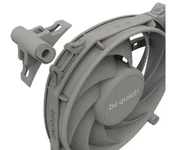 be quiet Silent Wings 4 120 mm Case Fan User Manual - Clip the hard plastic elements from above onto the fitting lock