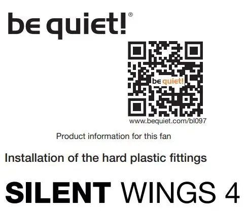 be quiet Silent Wings 4 120 mm Case Fan User Manual