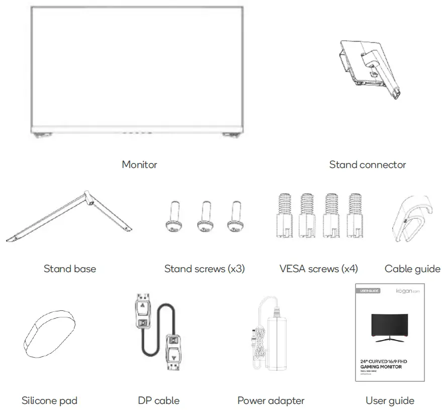 kogan-KAMN24FXCLB-24-Inch-Curved-1920X1080-144HZ-FHD-Gaming-Monitor-FIG-1