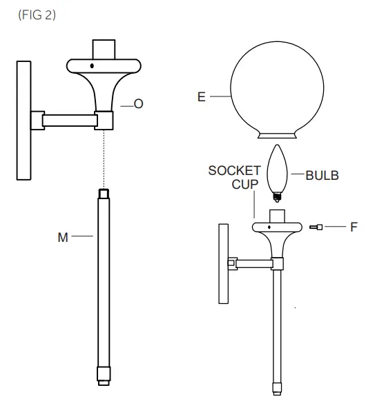 Signature Hardware 479874 Alfaro Sconce Light - fig 2