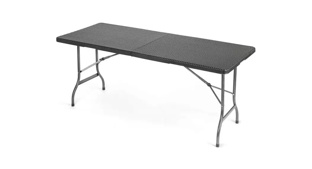 Oypla 4671 6ft Folding Rattan Trestle Table User Manual
