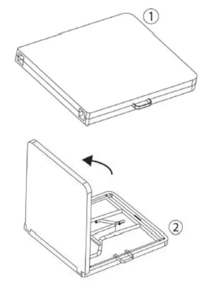 OYPLA 4671 6ft Folding Rattan Trestle Table - Fig 1