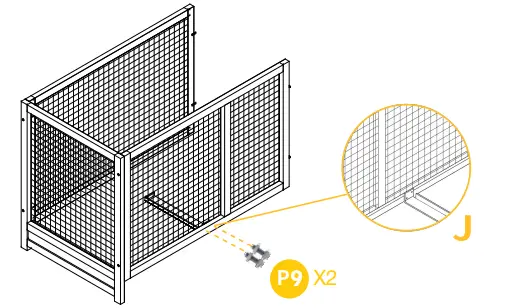 AIVITVIN-AIR-19-33-5-Inch-Indoor-and-Outdoor-Asphalt-Roof-Wheeled-Rabbit-Hutch-fig-11