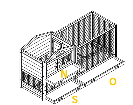 AIVITVIN-AIR-19-33-5-Inch-Indoor-and-Outdoor-Asphalt-Roof-Wheeled-Rabbit-Hutch-fig-13