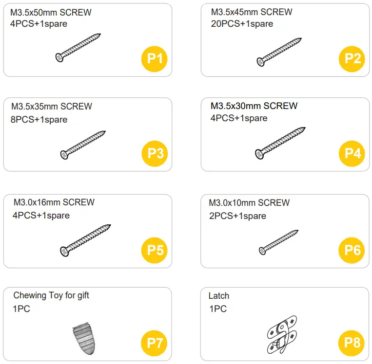 AIVITVIN-AIR-19-33-5-Inch-Indoor-and-Outdoor-Asphalt-Roof-Wheeled-Rabbit-Hutch-fig-2