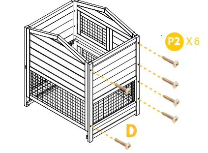 AIVITVIN-AIR-19-33-5-Inch-Indoor-and-Outdoor-Asphalt-Roof-Wheeled-Rabbit-Hutch-fig-8