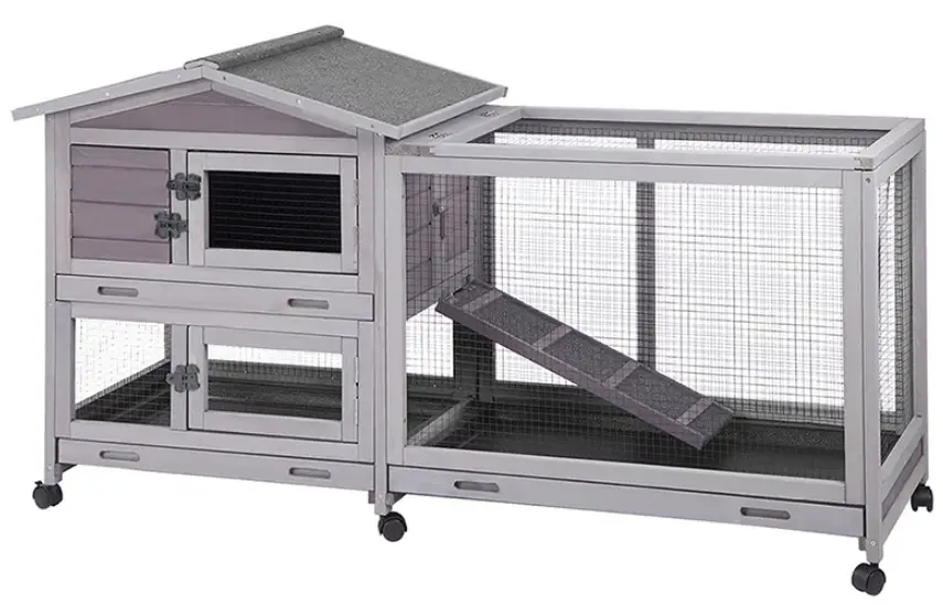 AIVITVIN-AIR-19-33-5-Inch-Indoor-and-Outdoor-Asphalt-Roof-Wheeled-Rabbit-Hutch-product