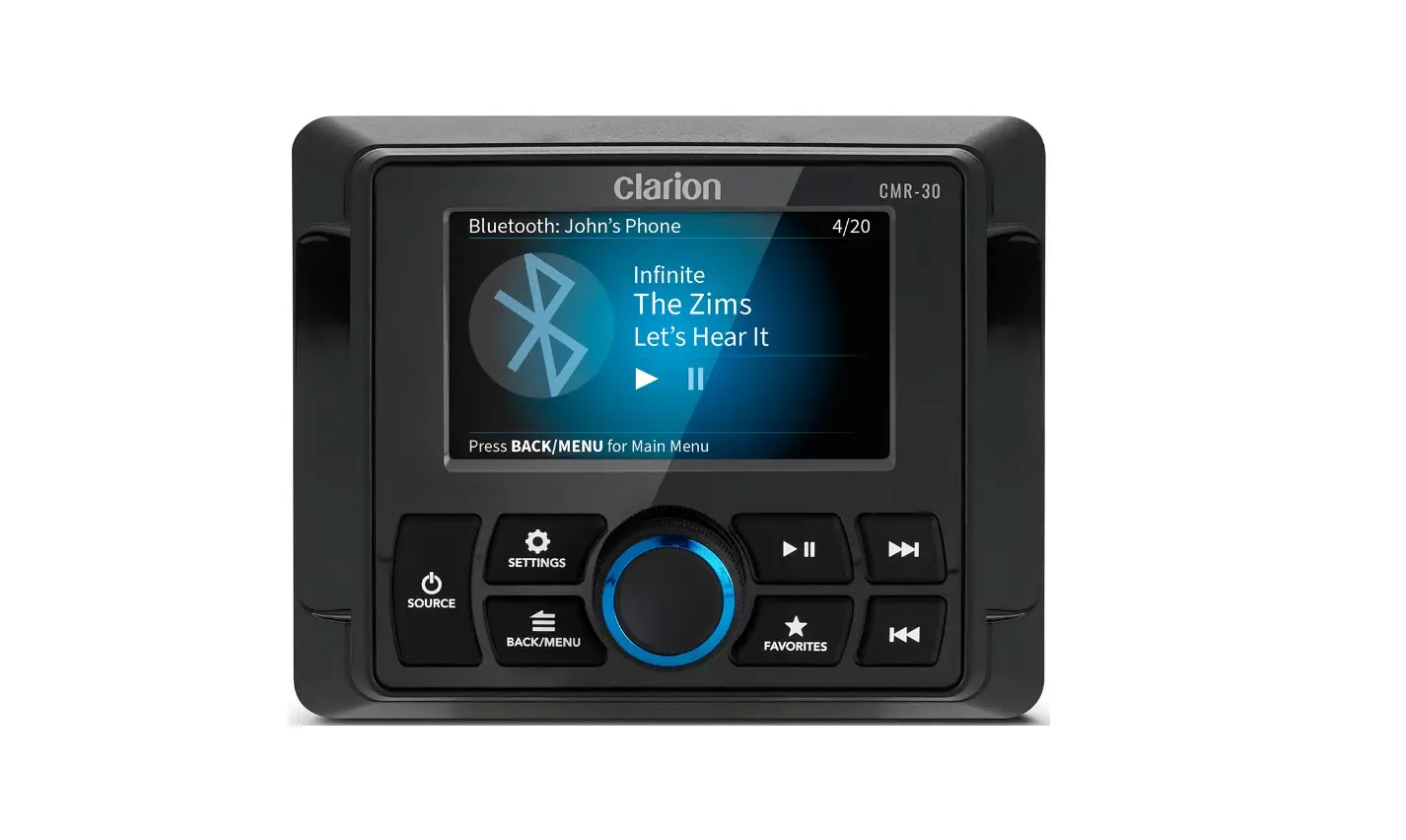 Clarion Cmr-30 Marine Wired Remote With Full Color Lcd Display Owner's Manual