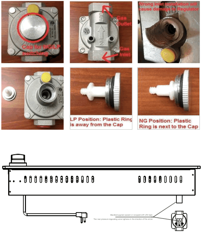 THOR KITCHEN TGC3601 Professional Drop in Gas Cooktop - fig 14