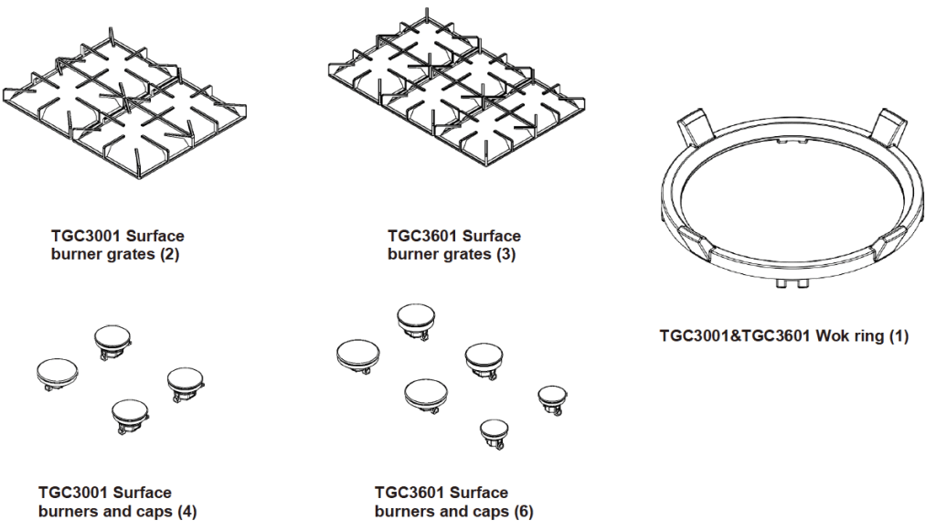 THOR KITCHEN TGC3601 Professional Drop in Gas Cooktop - fig 2