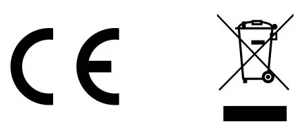 Ce and disposal icon