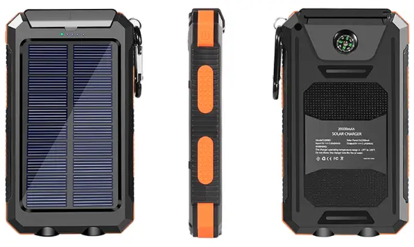 biione GEBRUIKERS Solar Power Bank 30000mAh lP54 -