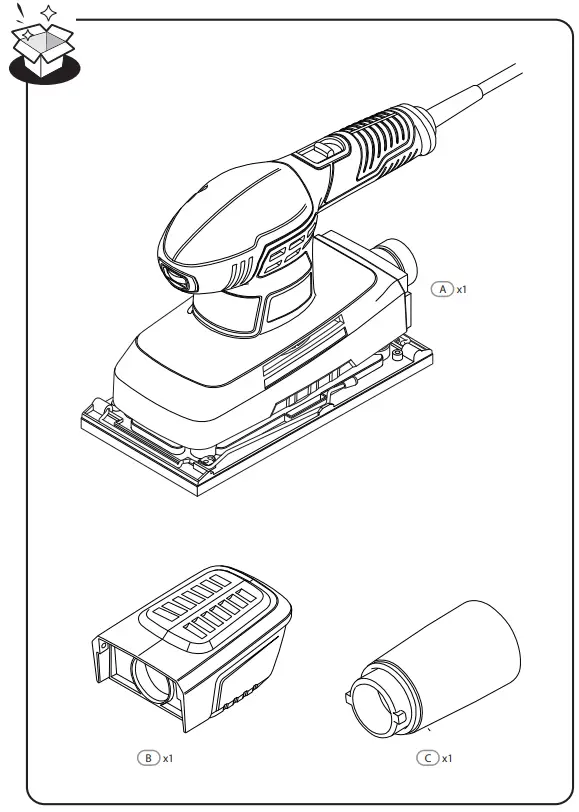 DEXTER 330SHS3.5 Sheet Sander - fig 1