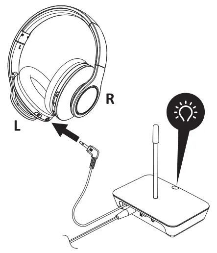 PHILIPS TAH6005 Wireless TV Headphone - Charging