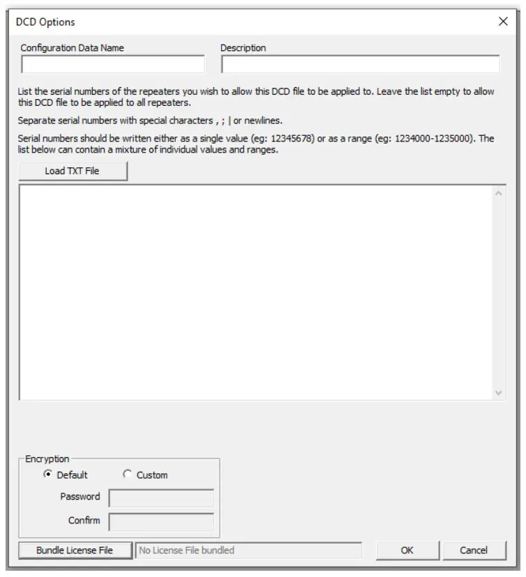 FUTURECOM DVR LX Over the Air Programming Via Radio Management - DCD Options