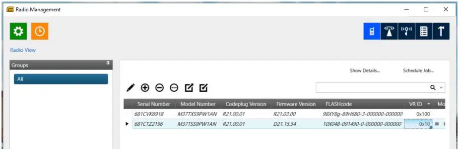 FUTURECOM DVR LX Over the Air Programming Via Radio Management - schedule