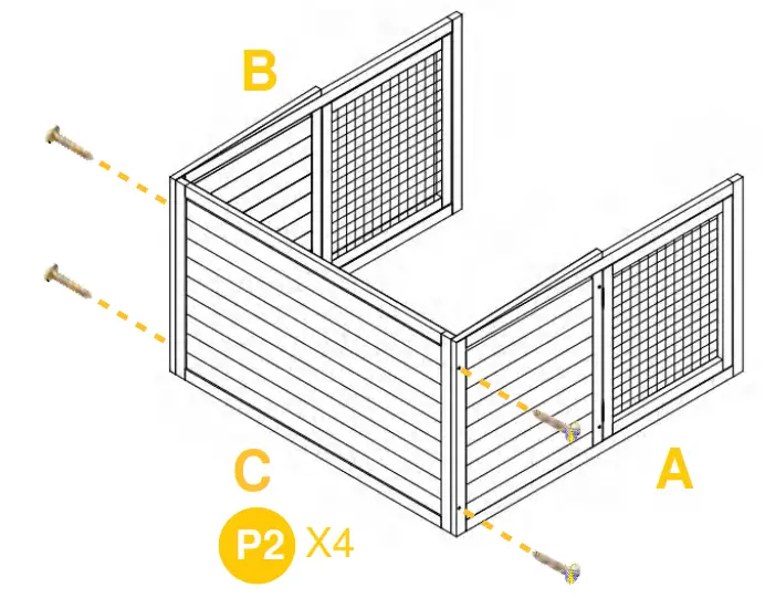 aivituvin AIR 28 Rabbit Hutch Indoor Bunny Cage - PRODUCT ASSEMBLY