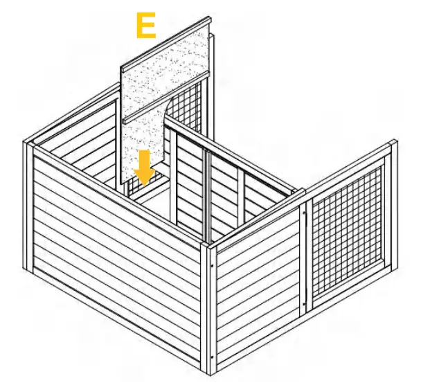 aivituvin AIR 28 Rabbit Hutch Indoor Bunny Cage - PRODUCT ASSEMBLY3