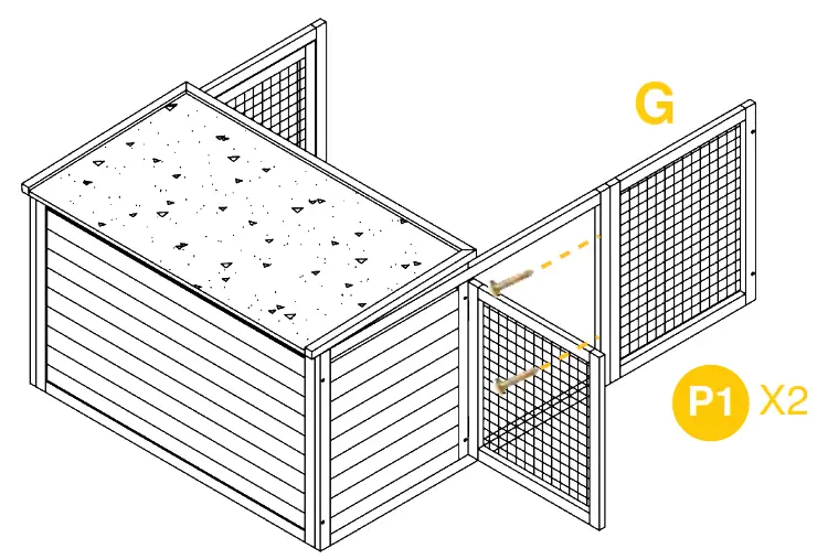 aivituvin AIR 28 Rabbit Hutch Indoor Bunny Cage - PRODUCT ASSEMBLY6
