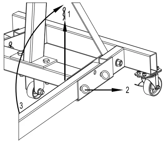 PITTSBURGH 59200 2000 LB. Foldable Engine Stand - Remove forward