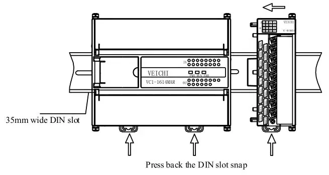 VEICHI VC Series Unpowered I-O Expansion Modules - Figure 6-2