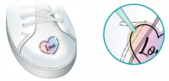 FIG 12 HOW TO APPLY THE STICKERS