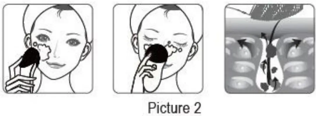 anko TB-1788 Silicone Facial Cleansing Brush Beauty - picture 1